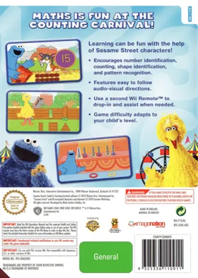 Sesame Street- Cookie's Counting Carnival box cover back